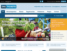 Tablet Screenshot of dagtickets.nl